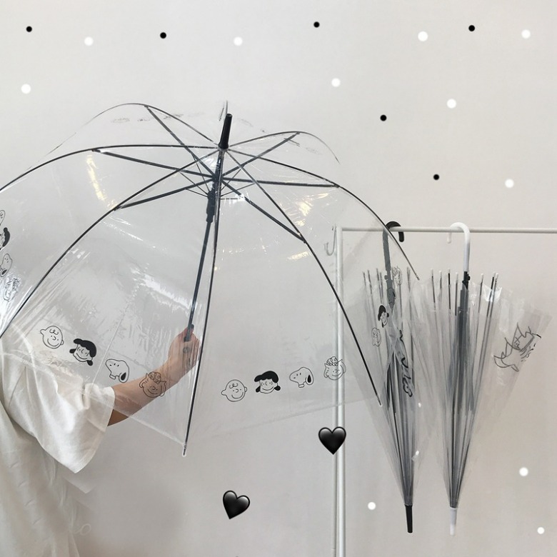 투명우산 스누피 레인 안전 우산
